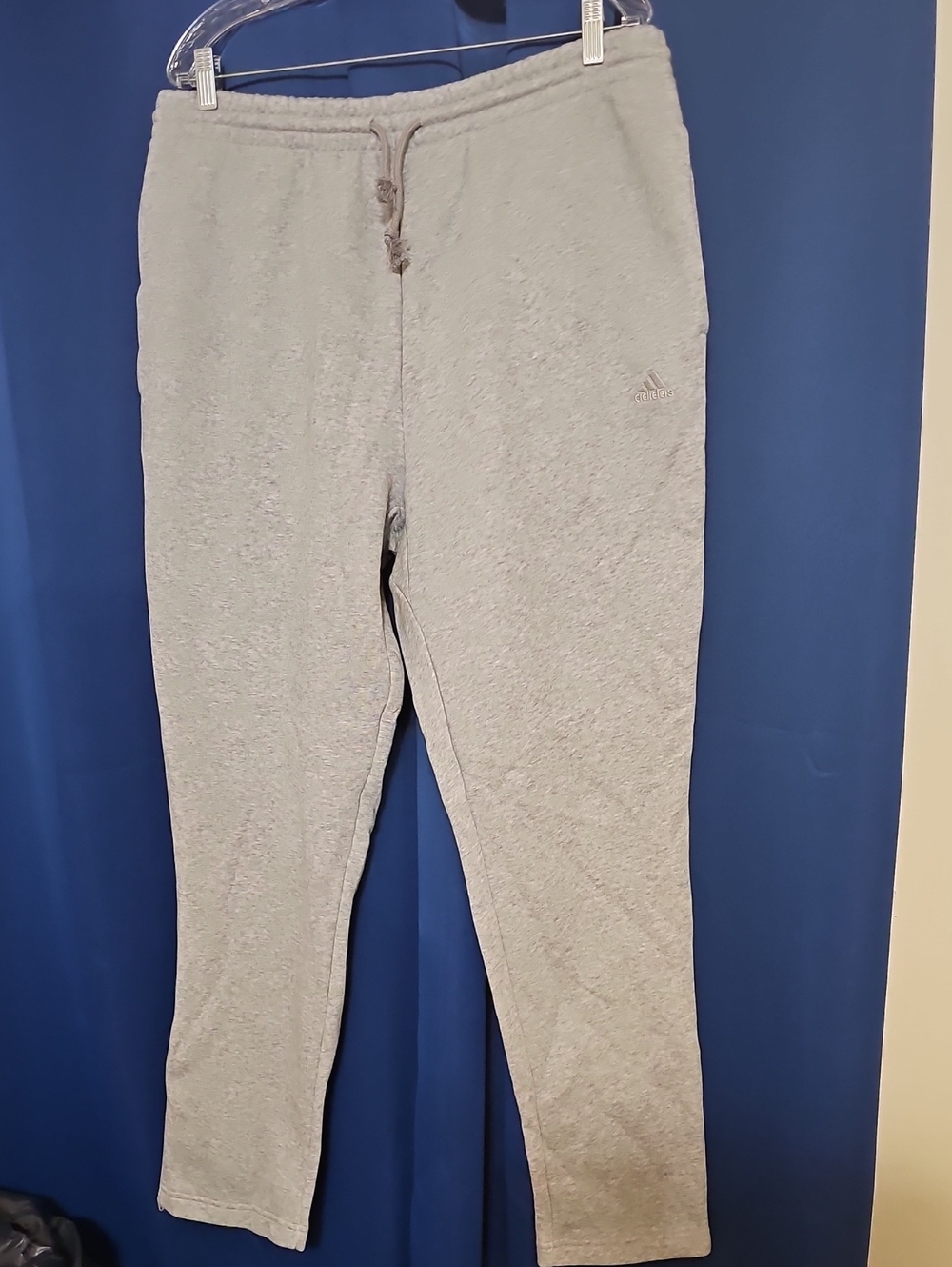 adidas Light Gray Men's Fleece Joggers